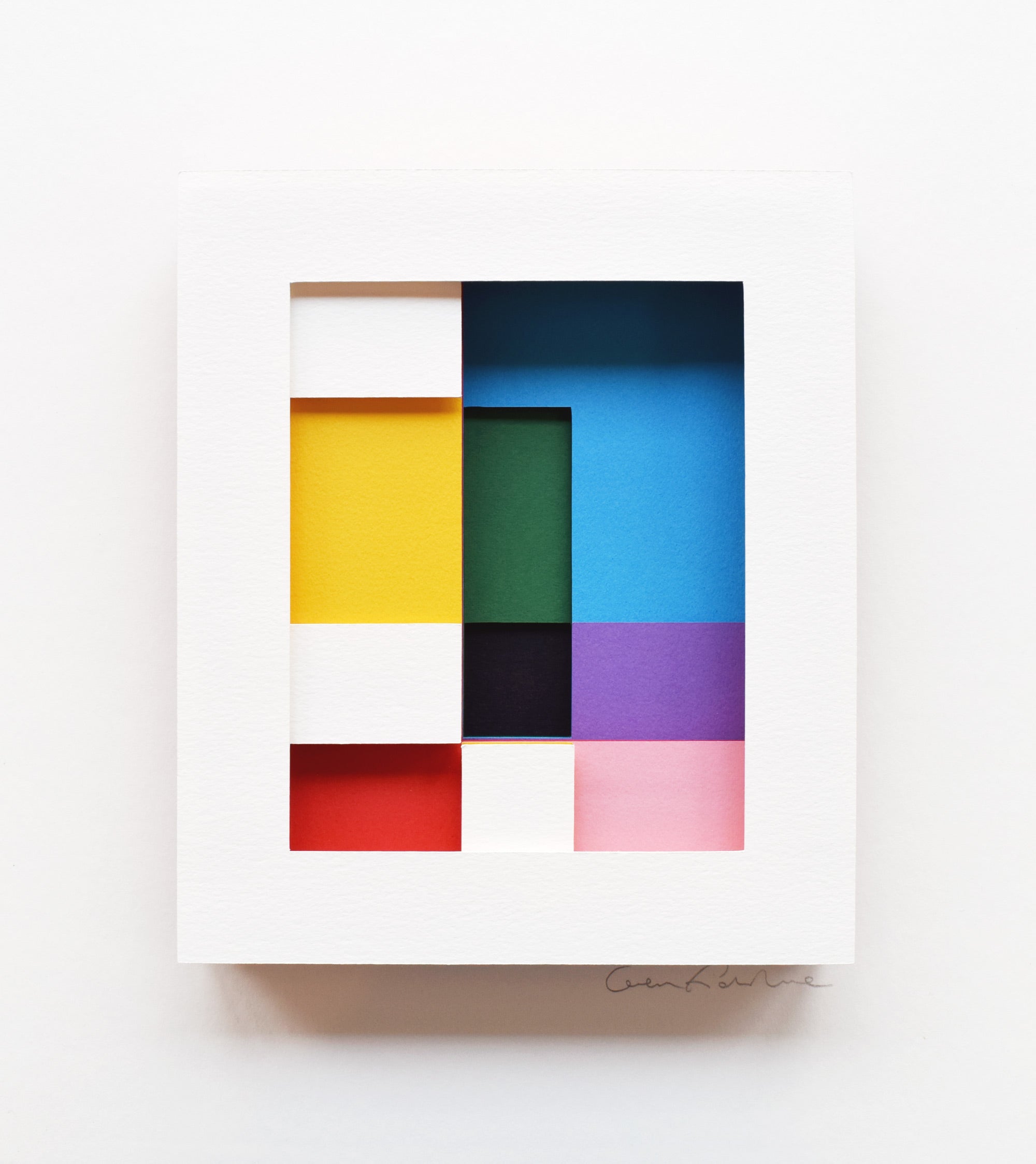 Intersections VI — Framed Original Papercut Artwork