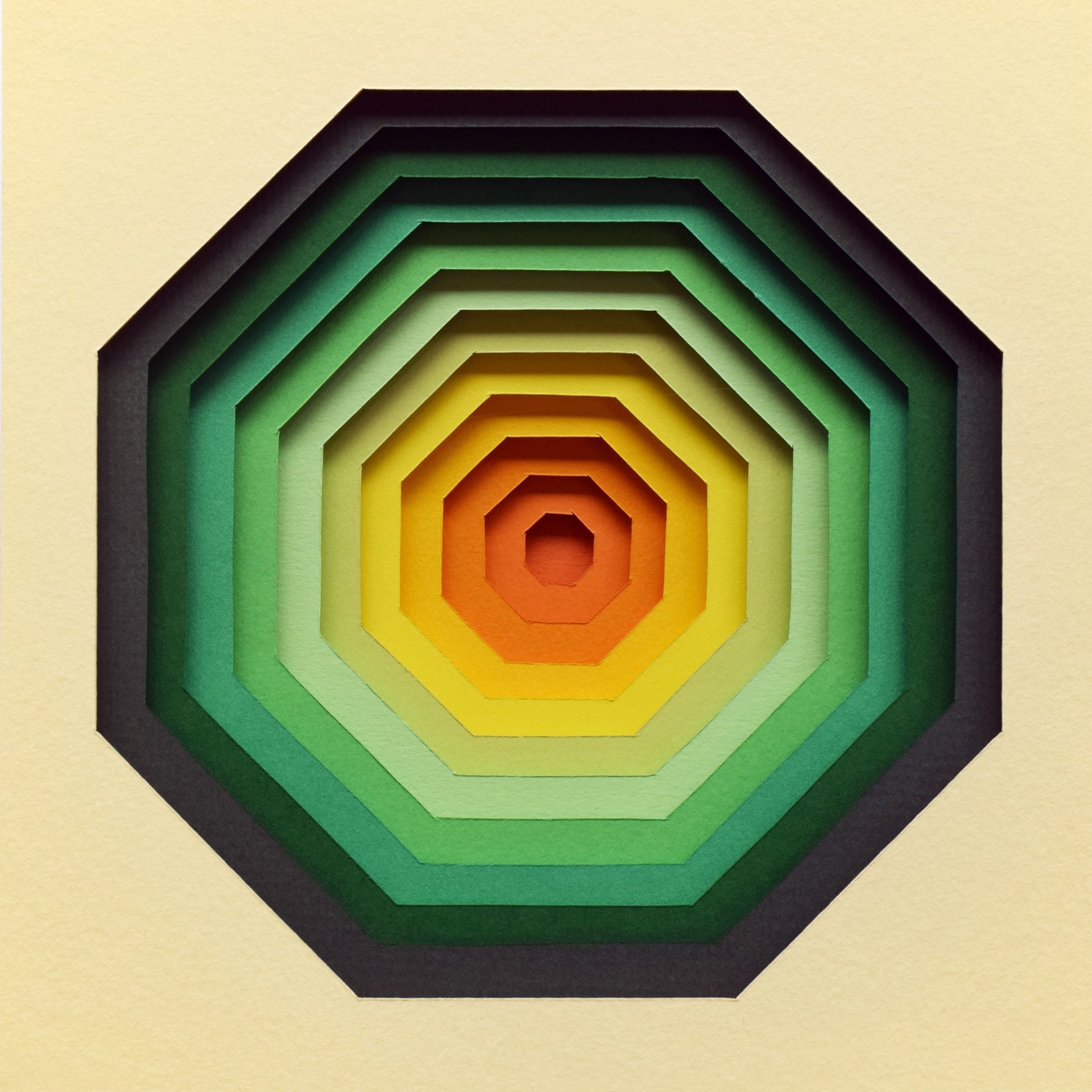 The Sublime Spectrum X — Framed Original Papercut Artwork