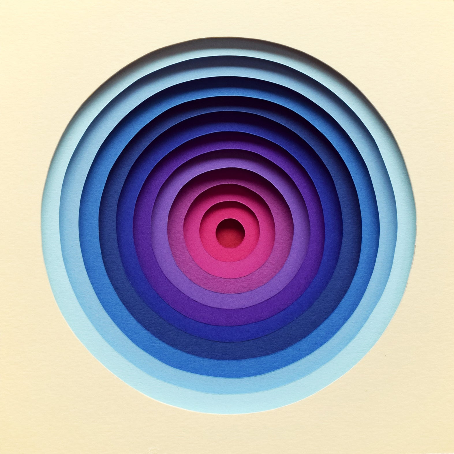 The Sublime Spectrum XI — Framed Original Papercut Artwork