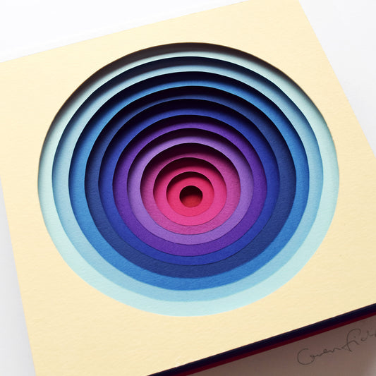 The Sublime Spectrum XI — Framed Original Papercut Artwork