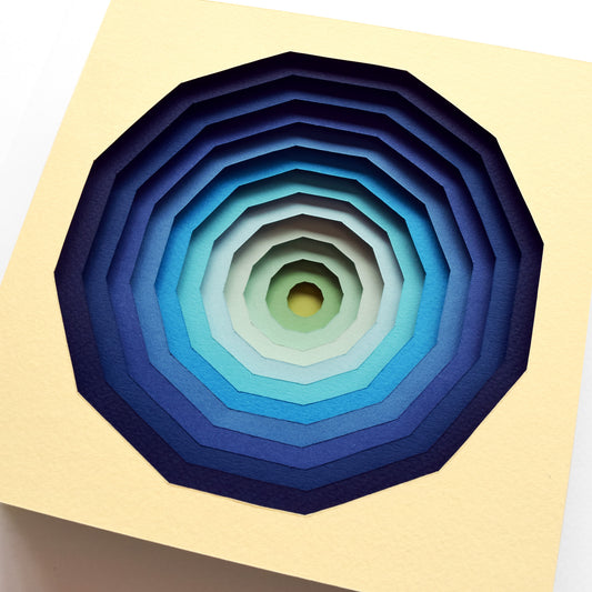 The Sublime Spectrum XII — Framed Original Papercut Artwork