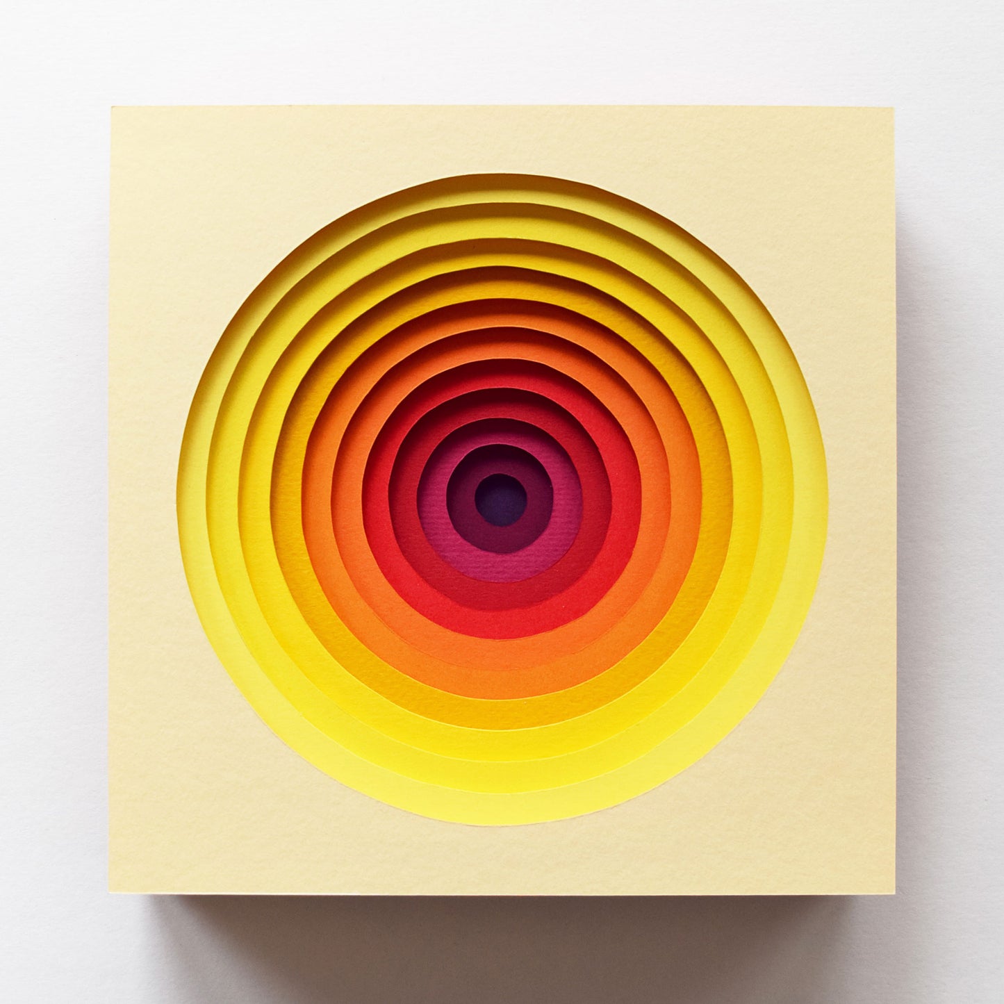 The Sublime Spectrum I — Framed Original Papercut Artwork
