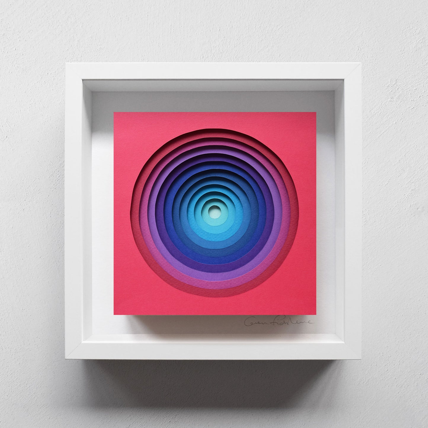 The Sublime Spectrum IV — Framed Original Papercut Artwork