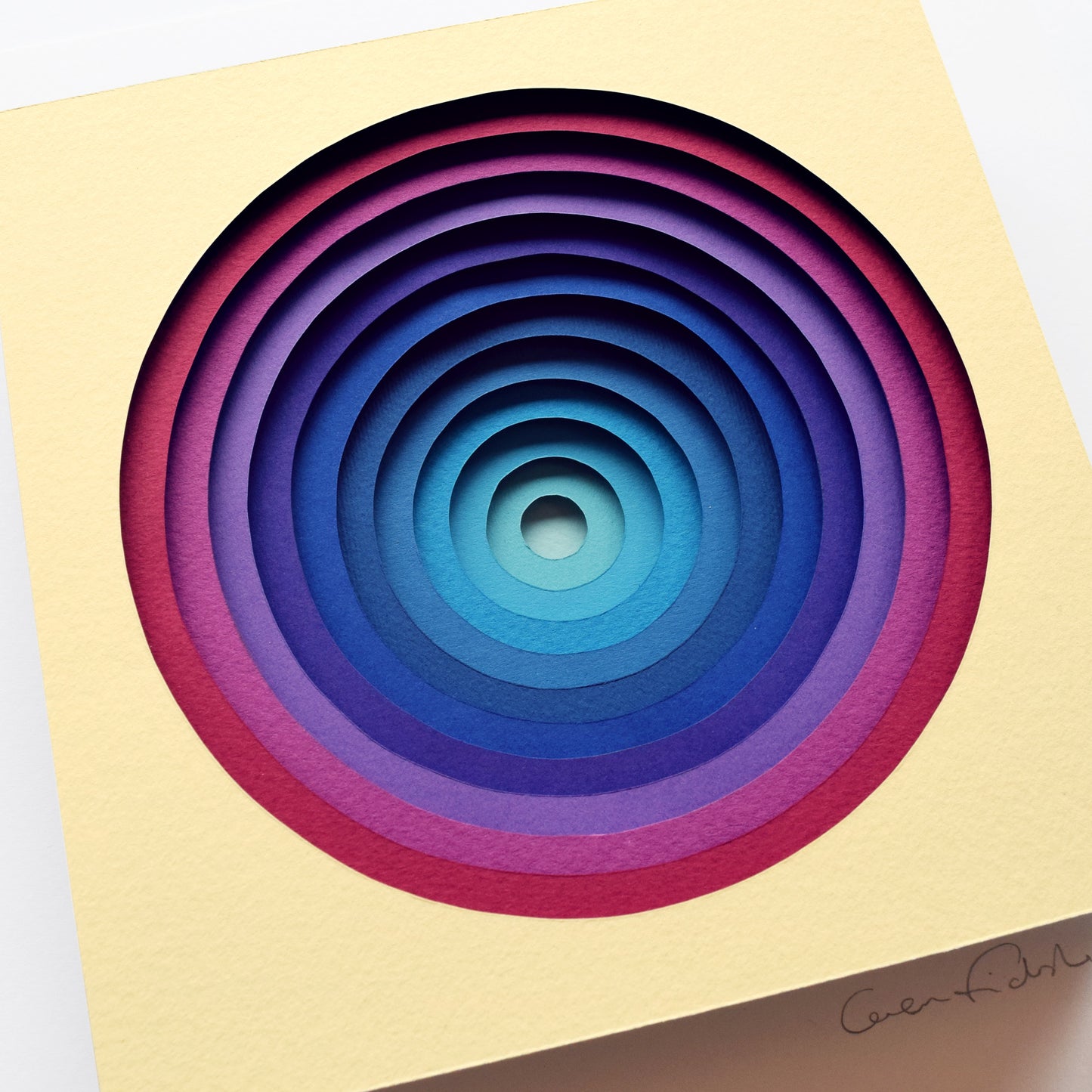The Sublime Spectrum VII — Framed Original Papercut Artwork