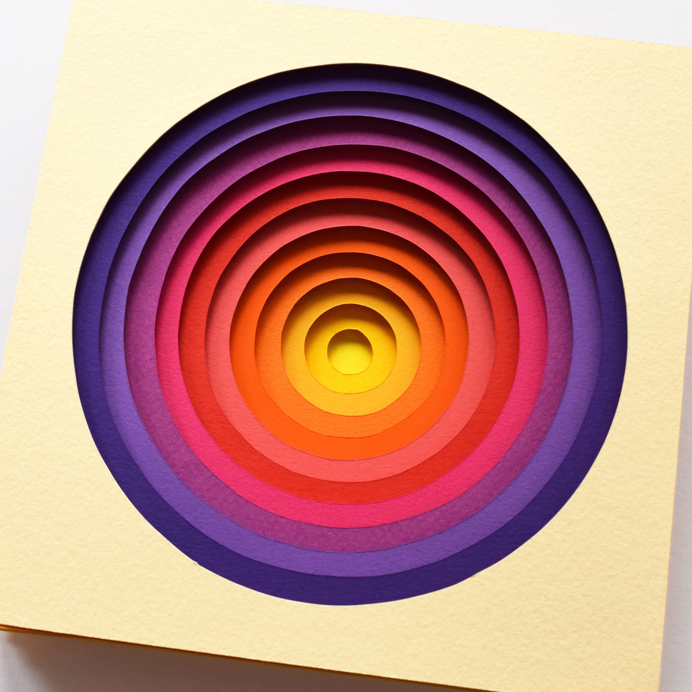The Sublime Spectrum IX — Framed Original Papercut Artwork