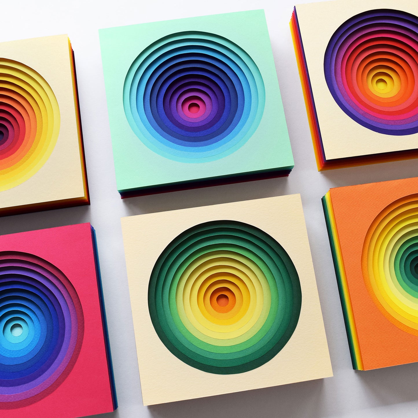 The Sublime Spectrum IV — Framed Original Papercut Artwork