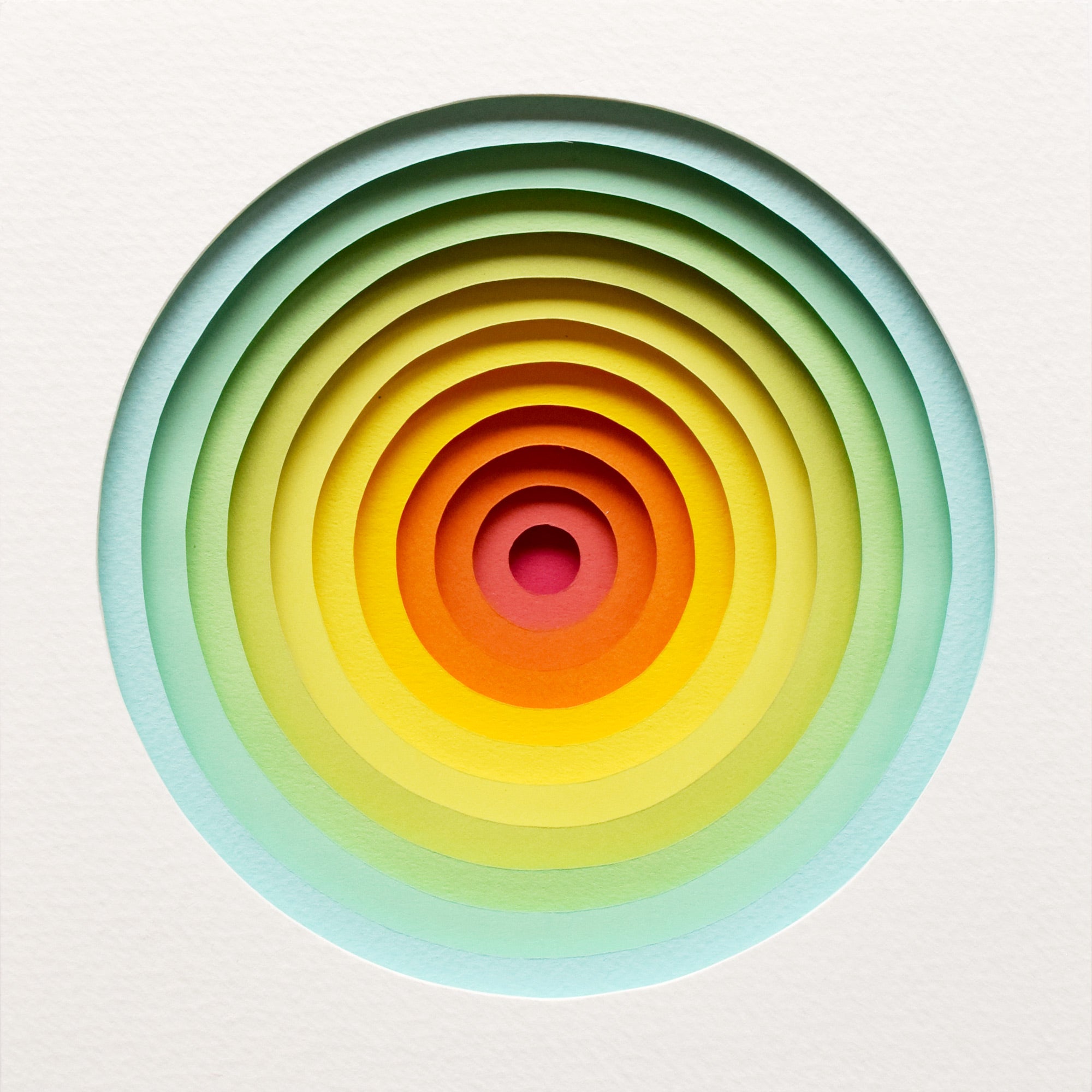 The Sublime Spectrum XXV — Framed Original Papercut Artwork