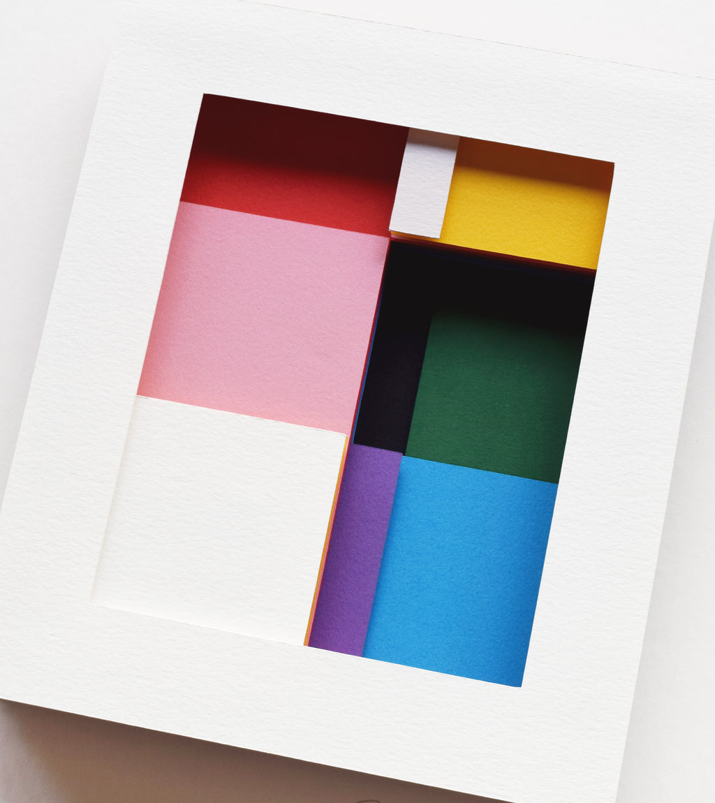Intersections V — Framed Original Papercut Artwork