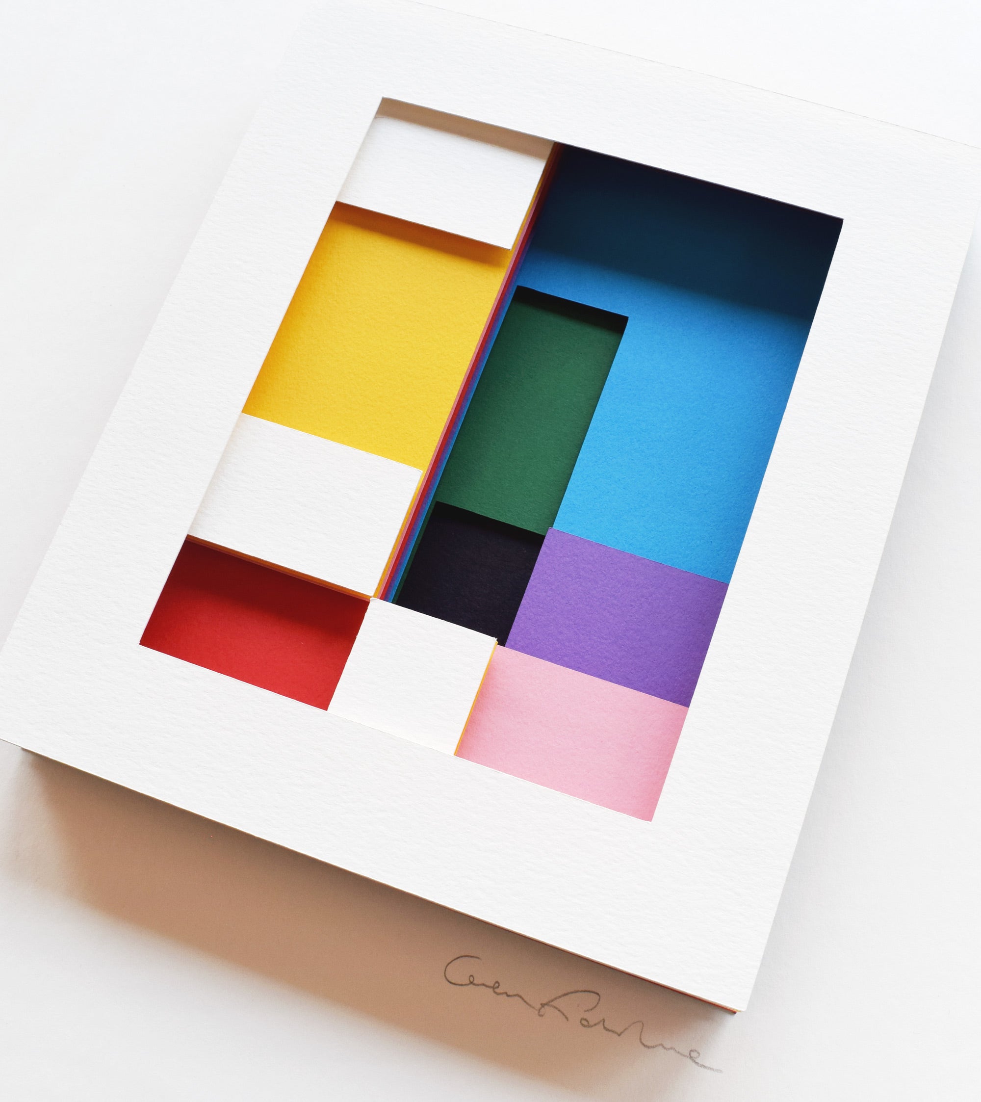 Intersections VI — Framed Original Papercut Artwork