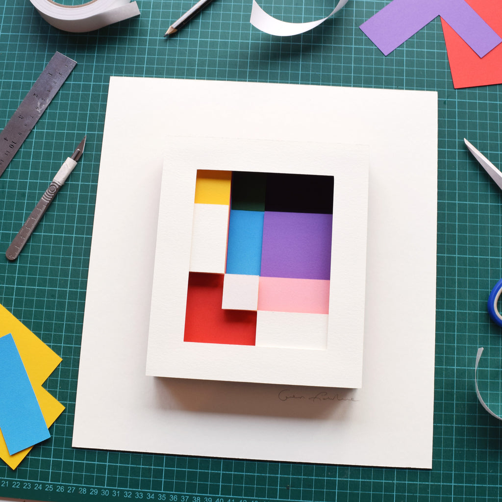 Intersections VII — Framed Original Papercut Artwork