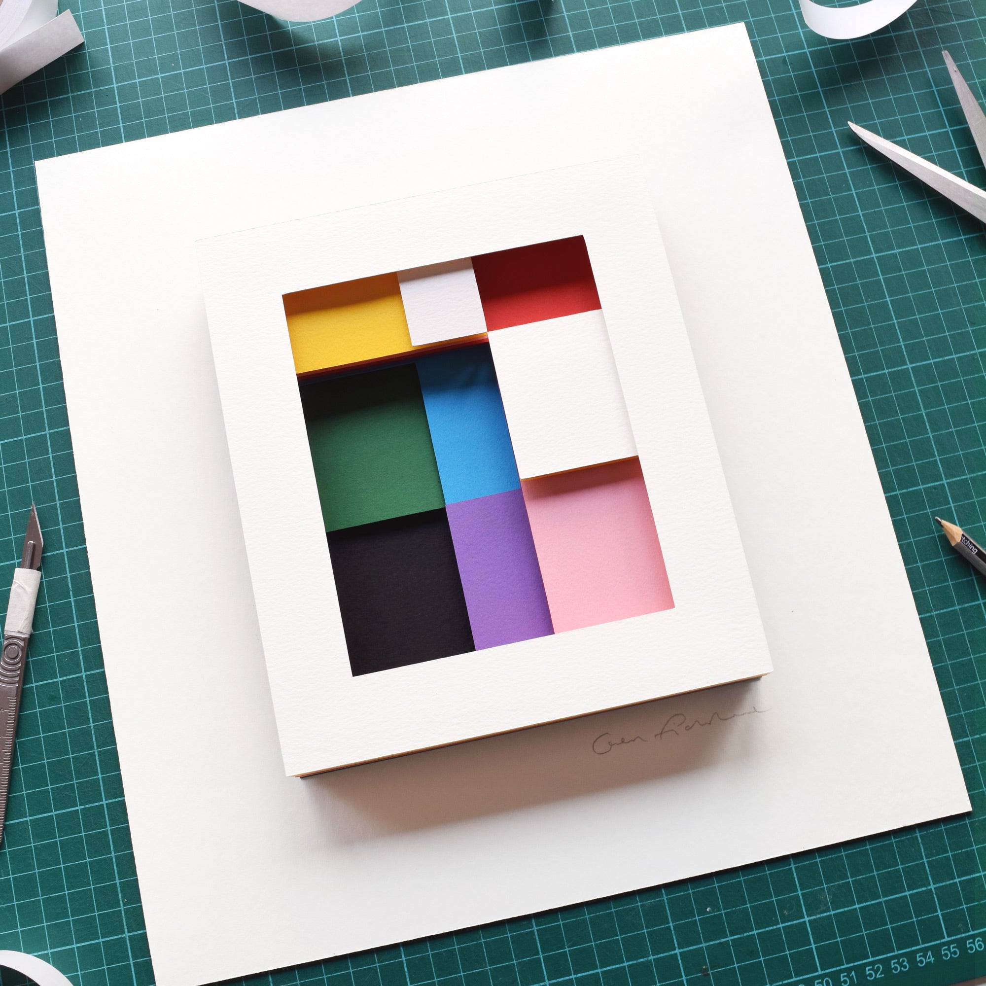 Intersections VIII — Framed Original Papercut Artwork