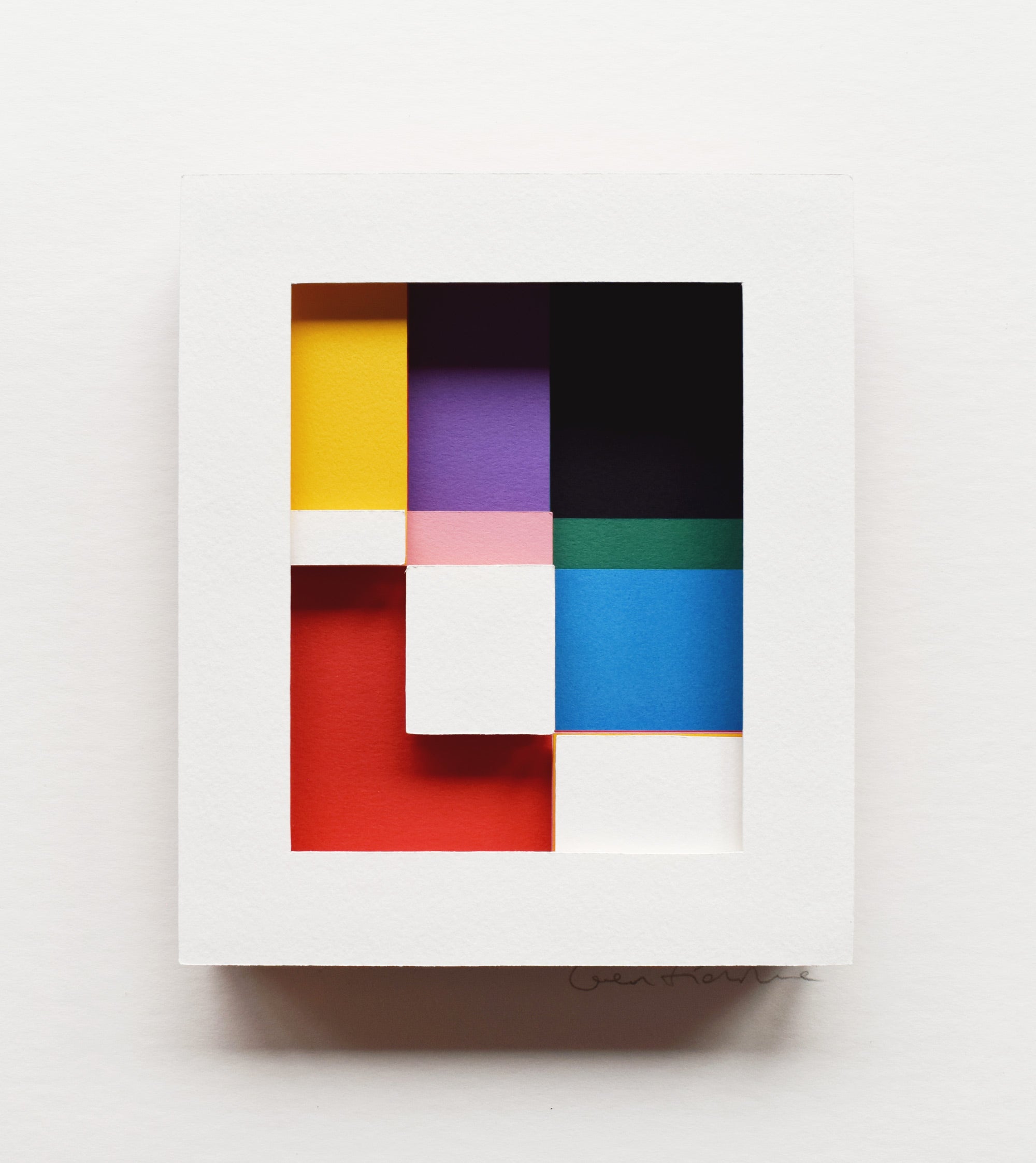 Intersections Study II — Framed Original Papercut Artwork