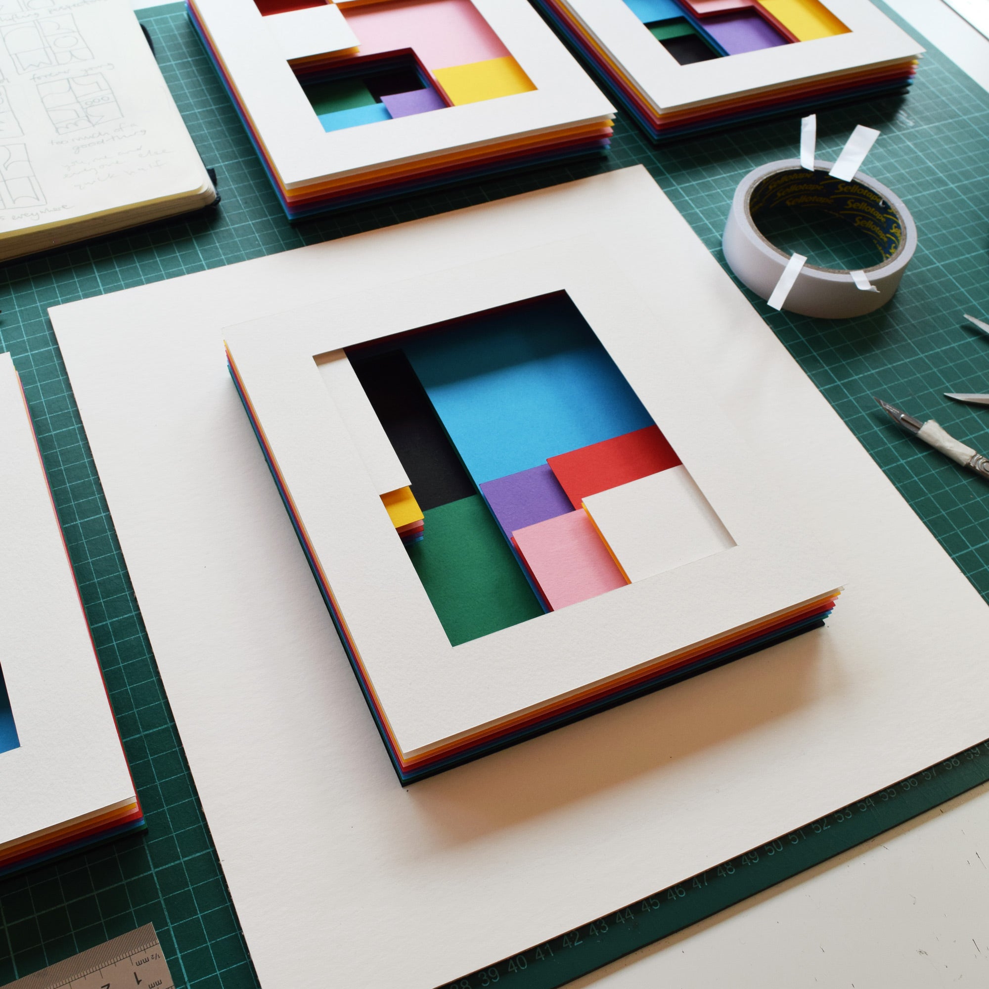 Intersections IV — Framed Original Papercut Artwork