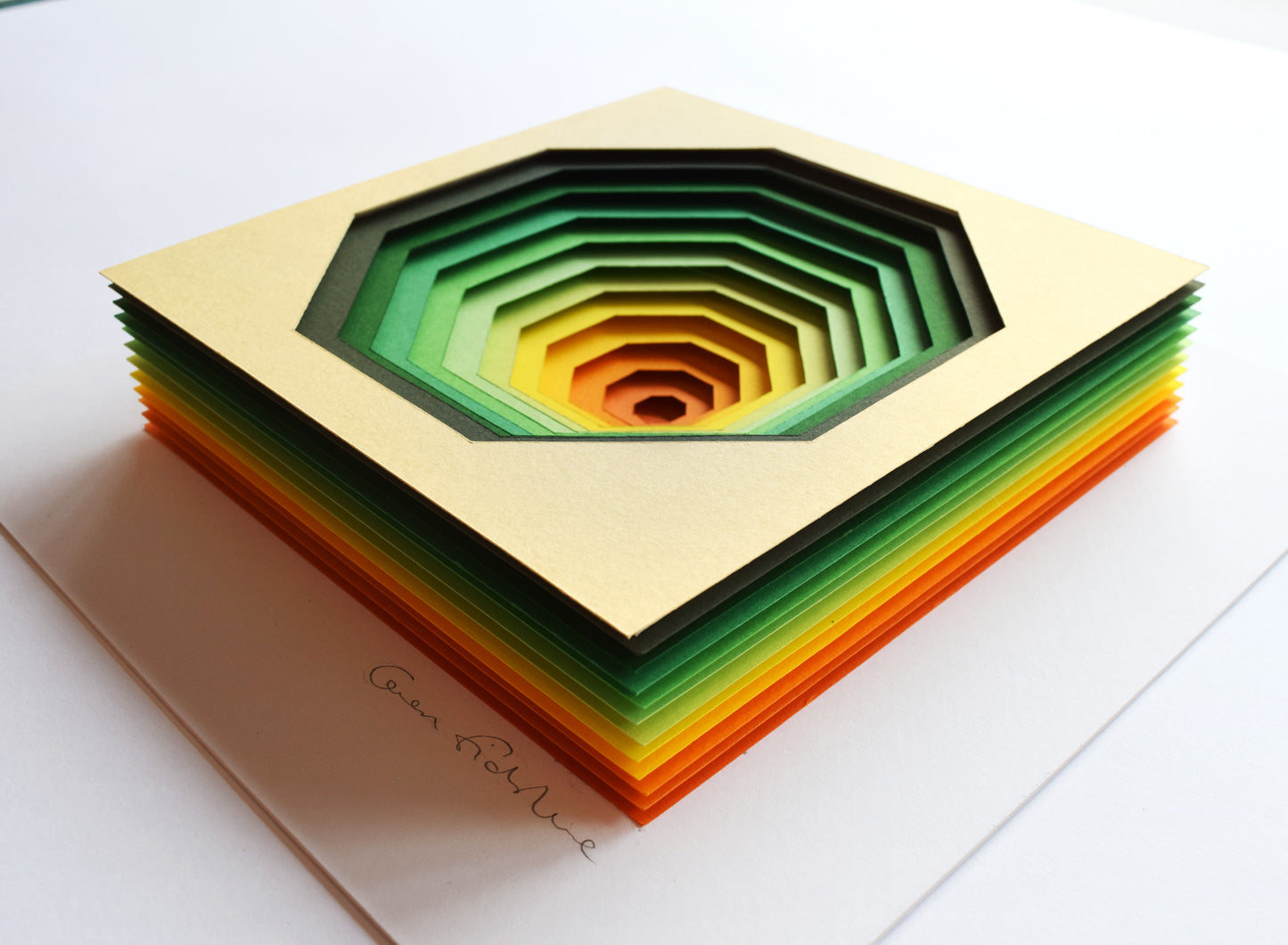 The Sublime Spectrum X — Framed Original Papercut Artwork