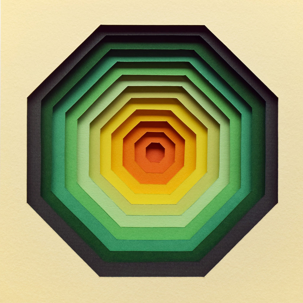 The Sublime Spectrum X — Framed Original Papercut Artwork