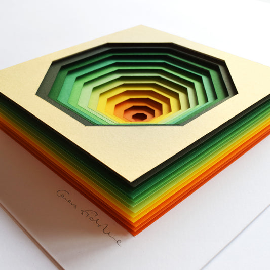 The Sublime Spectrum X — Framed Original Papercut Artwork
