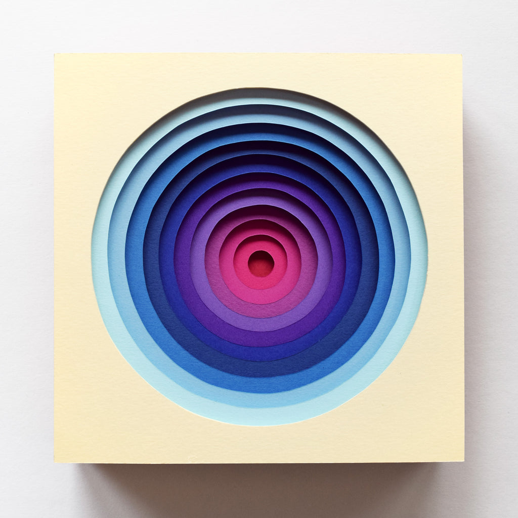 The Sublime Spectrum XI — Framed Original Papercut Artwork