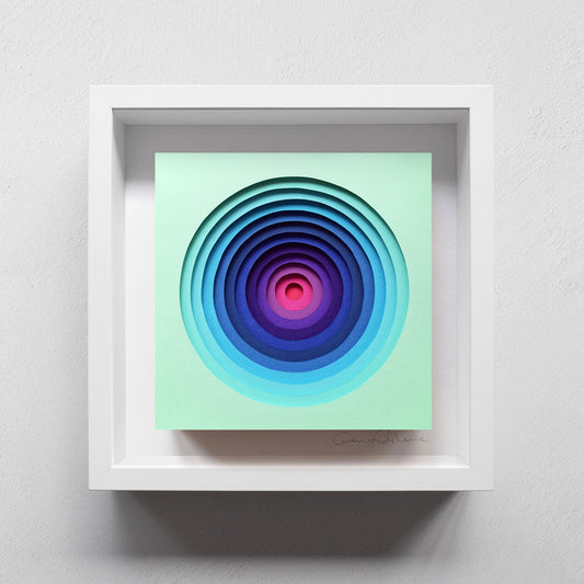The Sublime Spectrum II — Framed Original Papercut Artwork