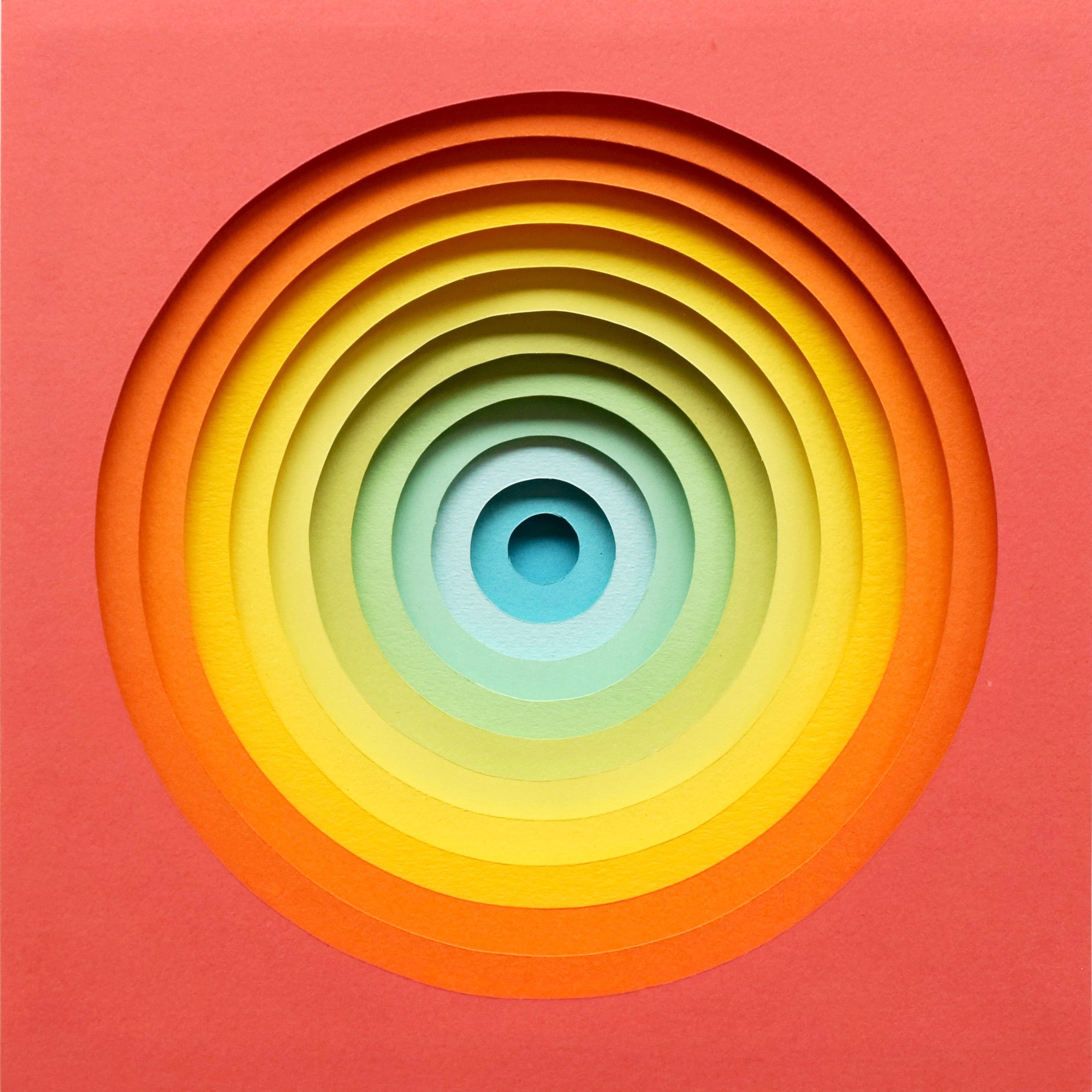 The Sublime Spectrum XXIV — Framed Original Papercut Artwork