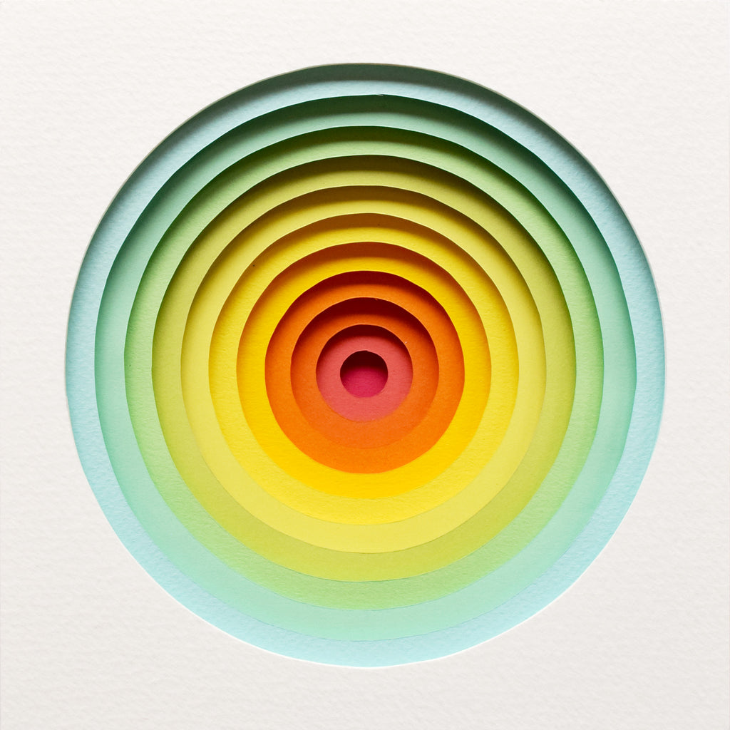 The Sublime Spectrum XXV — Framed Original Papercut Artwork