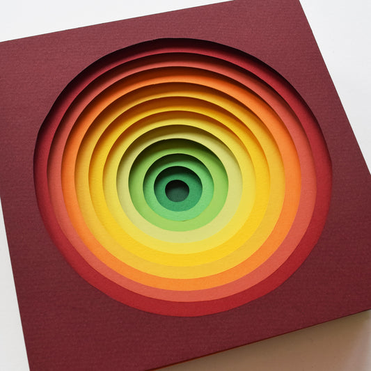 The Sublime Spectrum XVIII — Framed Original Papercut Artwork