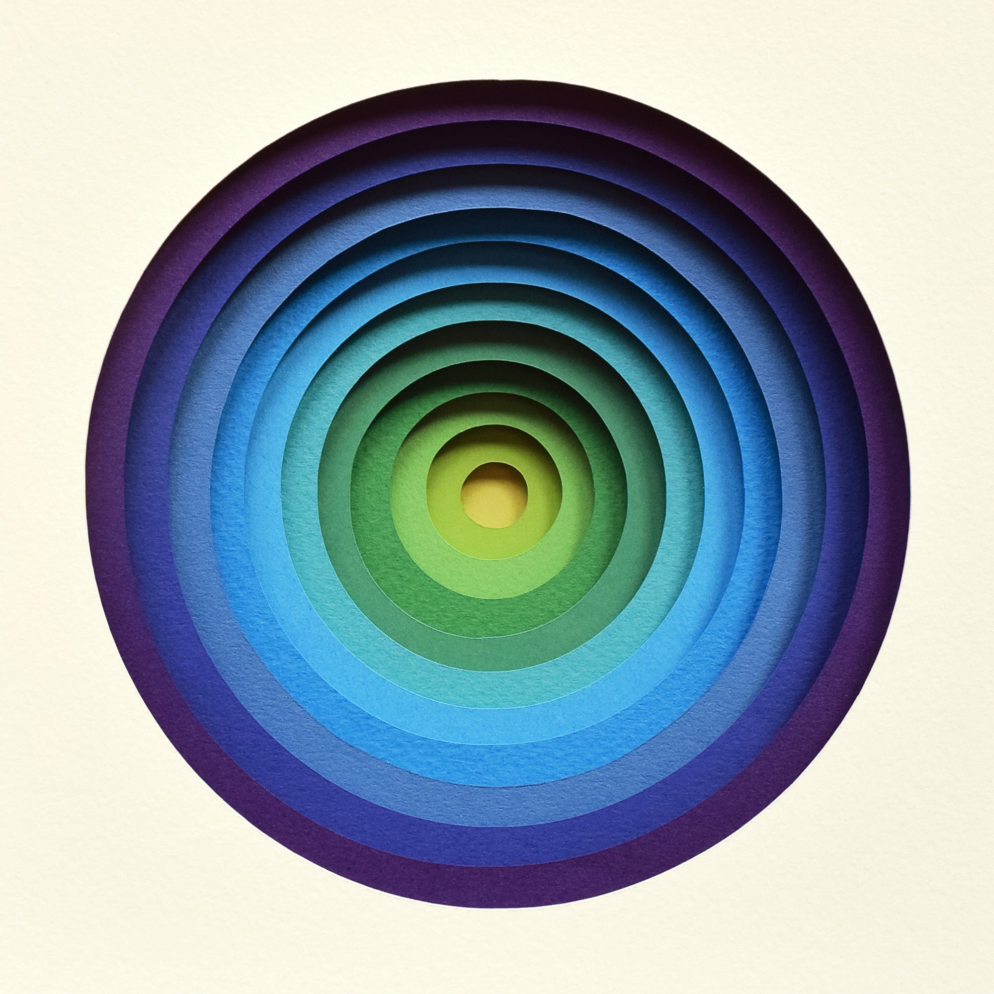 The Sublime Spectrum XV — Framed Original Papercut Artwork