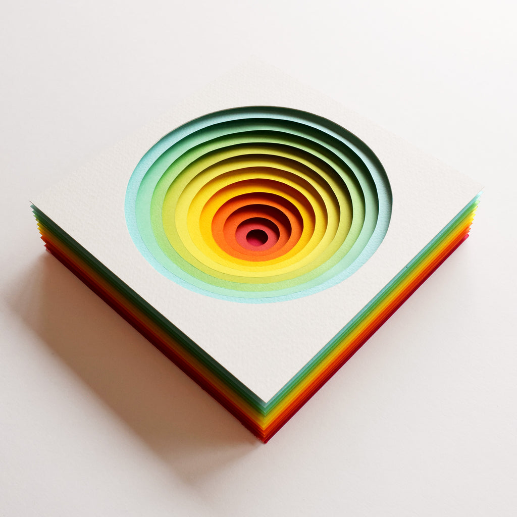 The Sublime Spectrum XXV — Framed Original Papercut Artwork