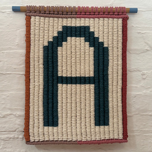 Initial - Handwoven Wall Hanging by Raffy's Room by Raffy's Room
