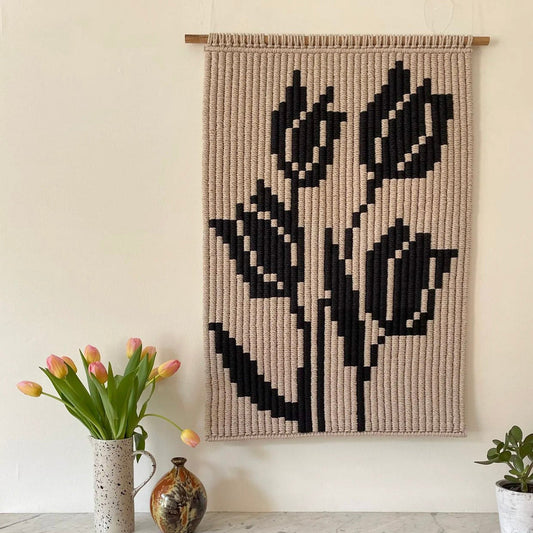 Tulip - Original Handwoven Wall Hanging by Raffy's Room