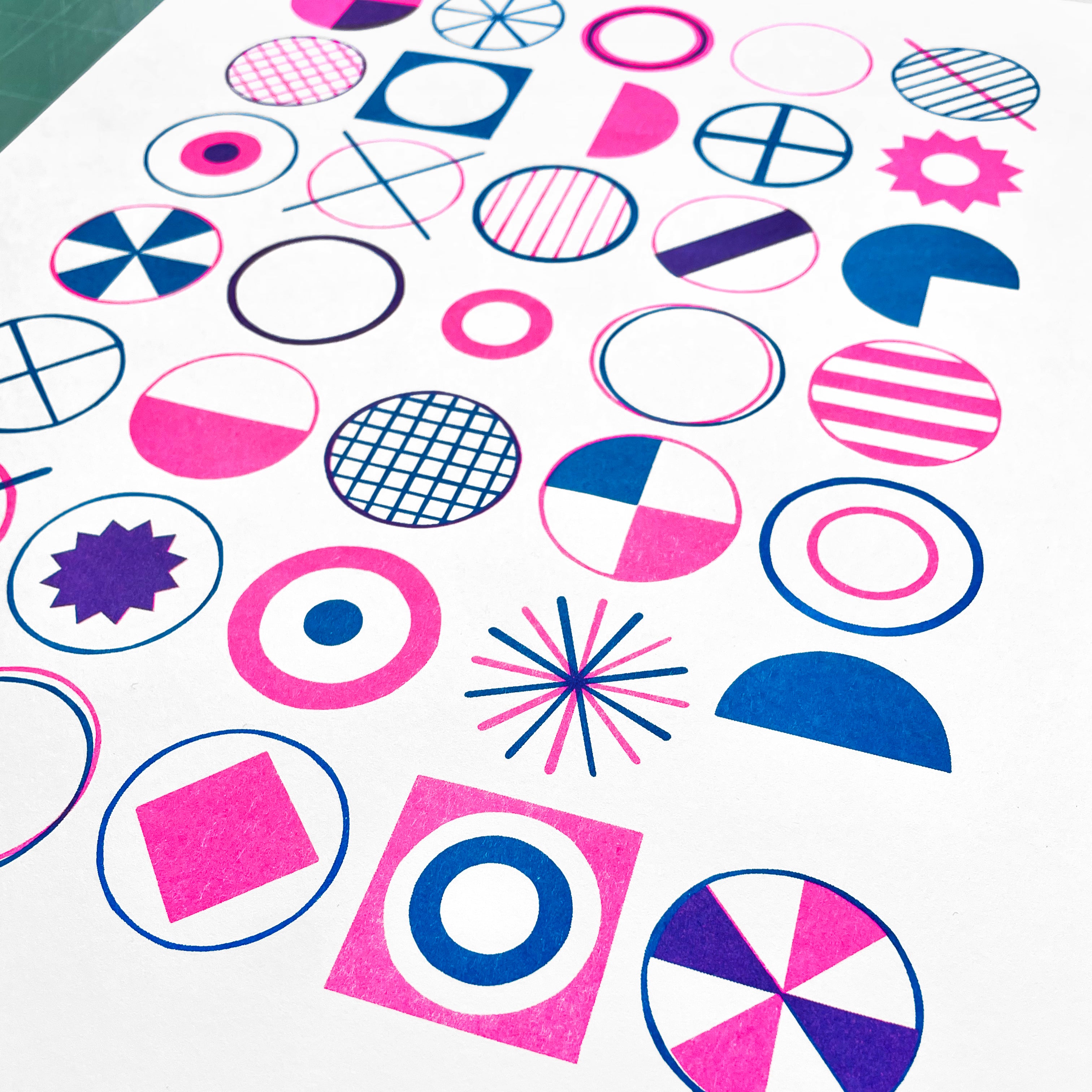 Circle Studies — Risograph Print