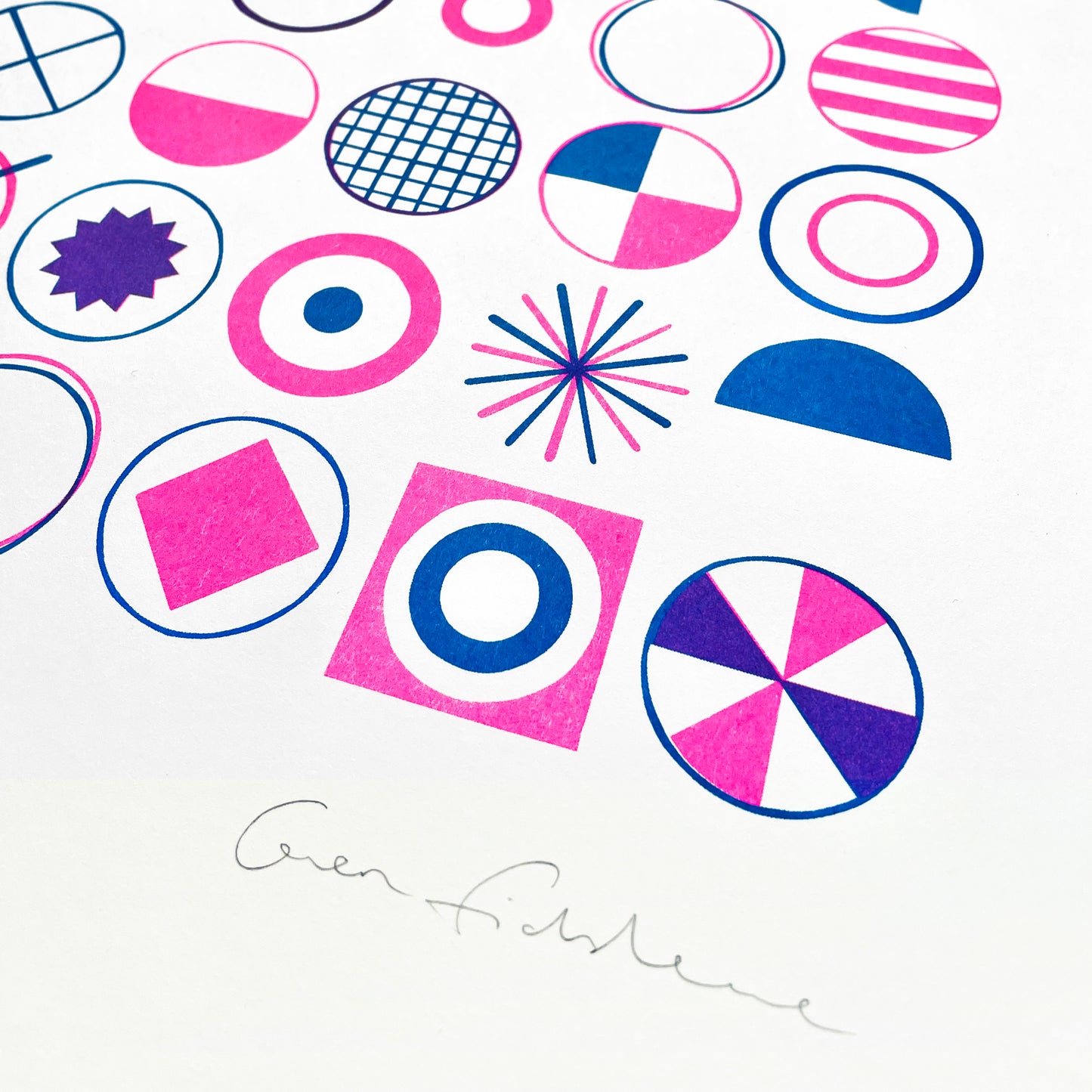 Circle Studies — Risograph Print