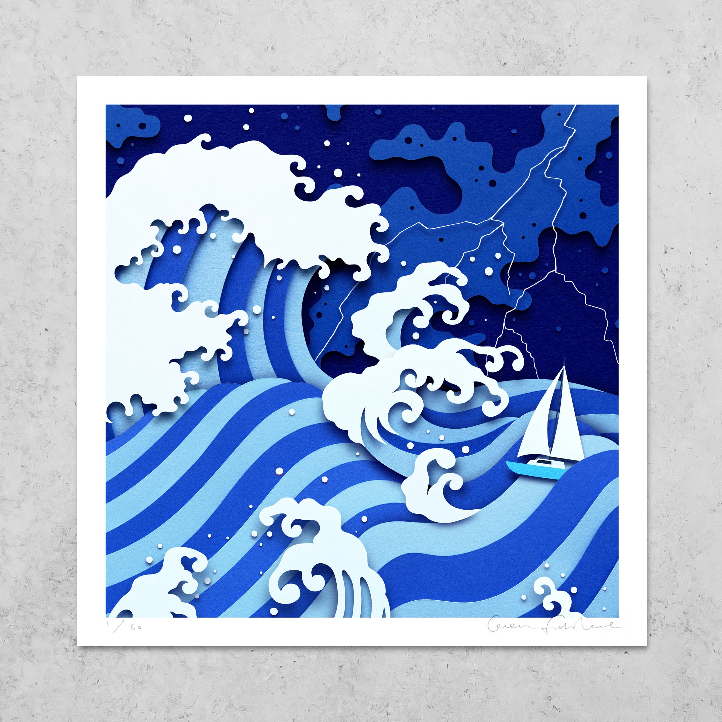 Limited Edition Signed Indigo Prints