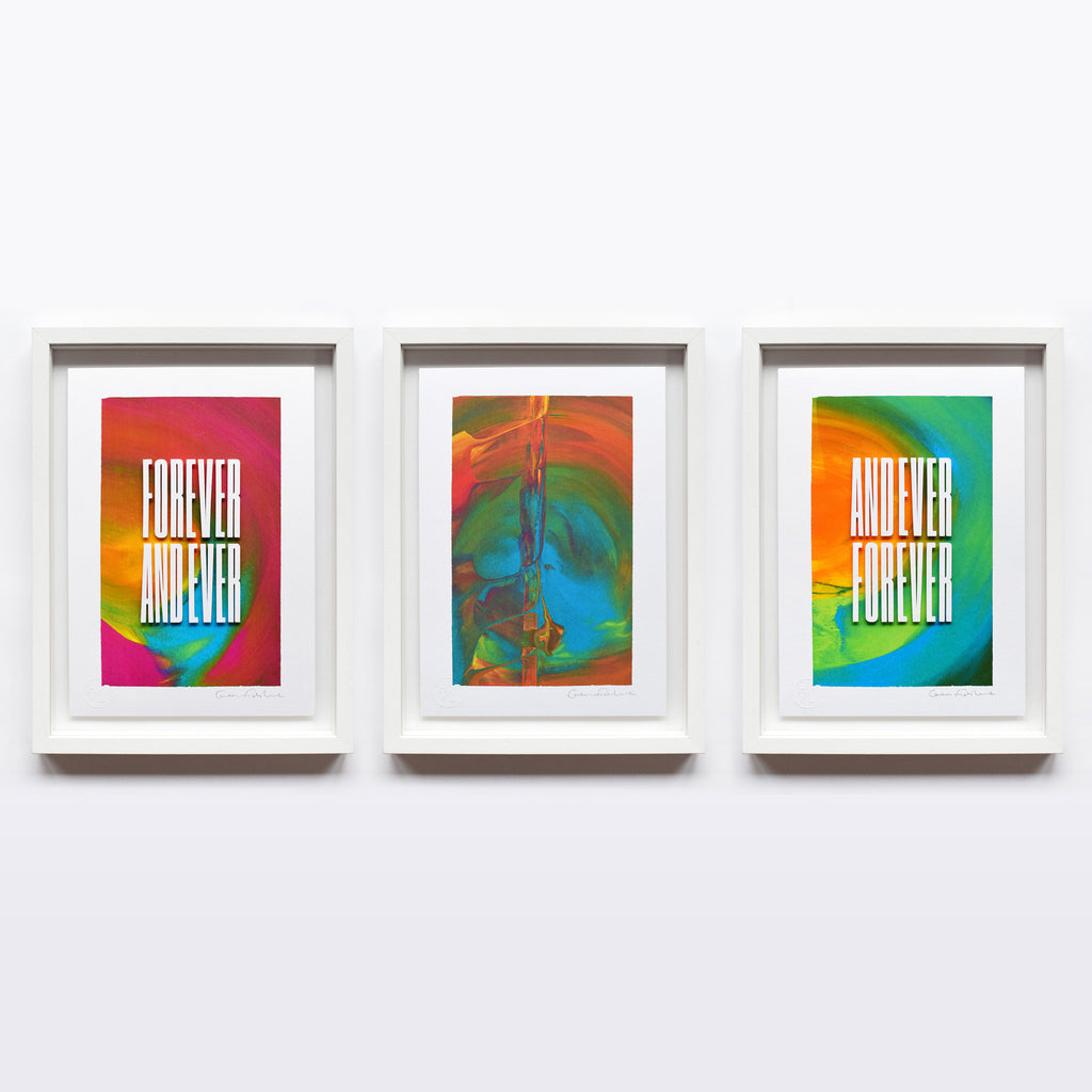 Like No Other — 'Forever and Ever and Ever Forever' (Triptych) Framed Original Artworks