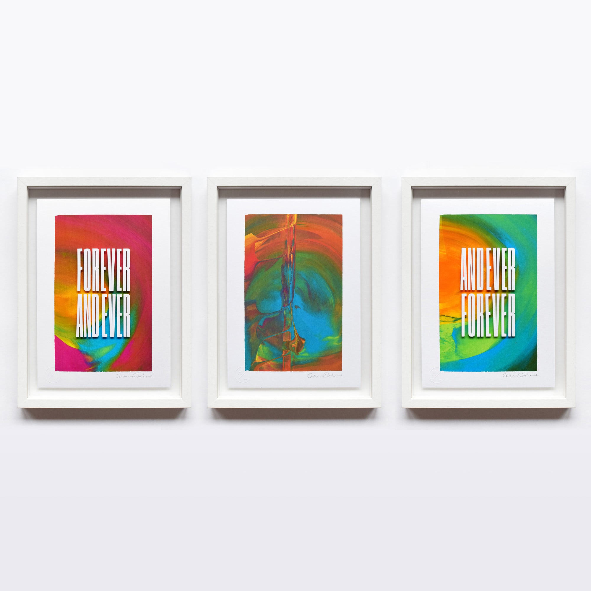 Like No Other — 'Forever and Ever and Ever Forever' (Triptych) Framed Original Artworks
