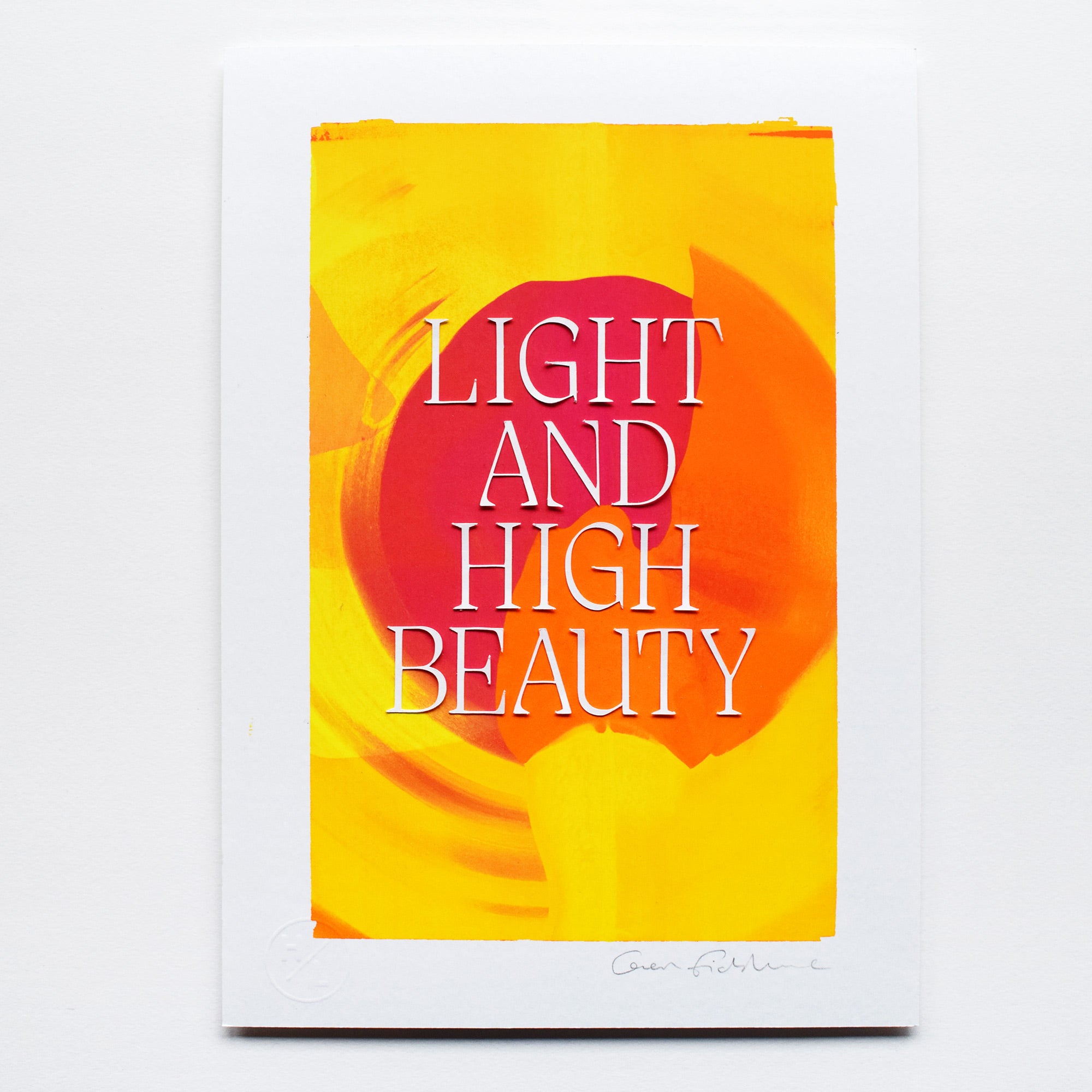 Like No Other — 'Light And High Beauty' Framed Original Artwork