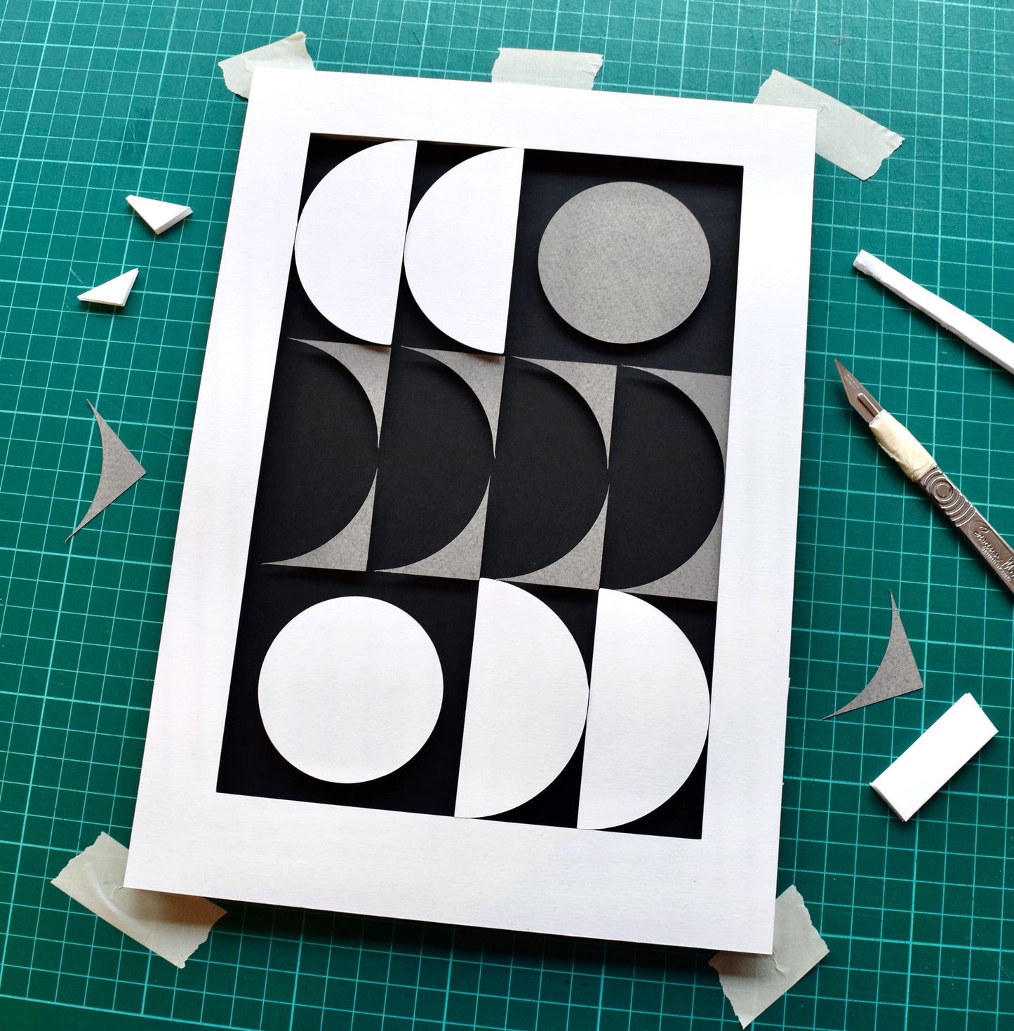 Many Moons — Framed Original Papercut Artwork