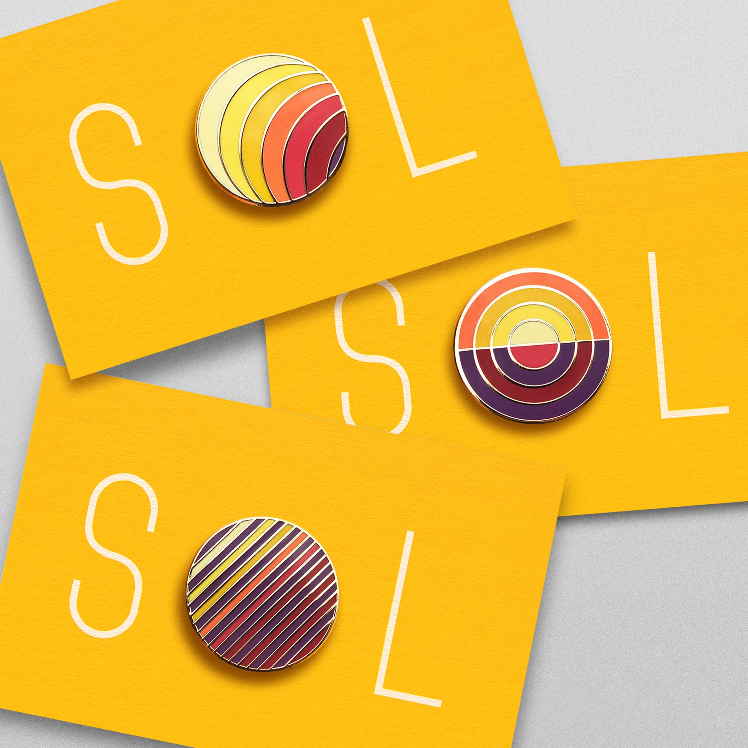 SOL — Individual Hard Enamel Pin Badges